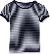 Lands' End Girls Short Sleeve Pointelle Knit Tee