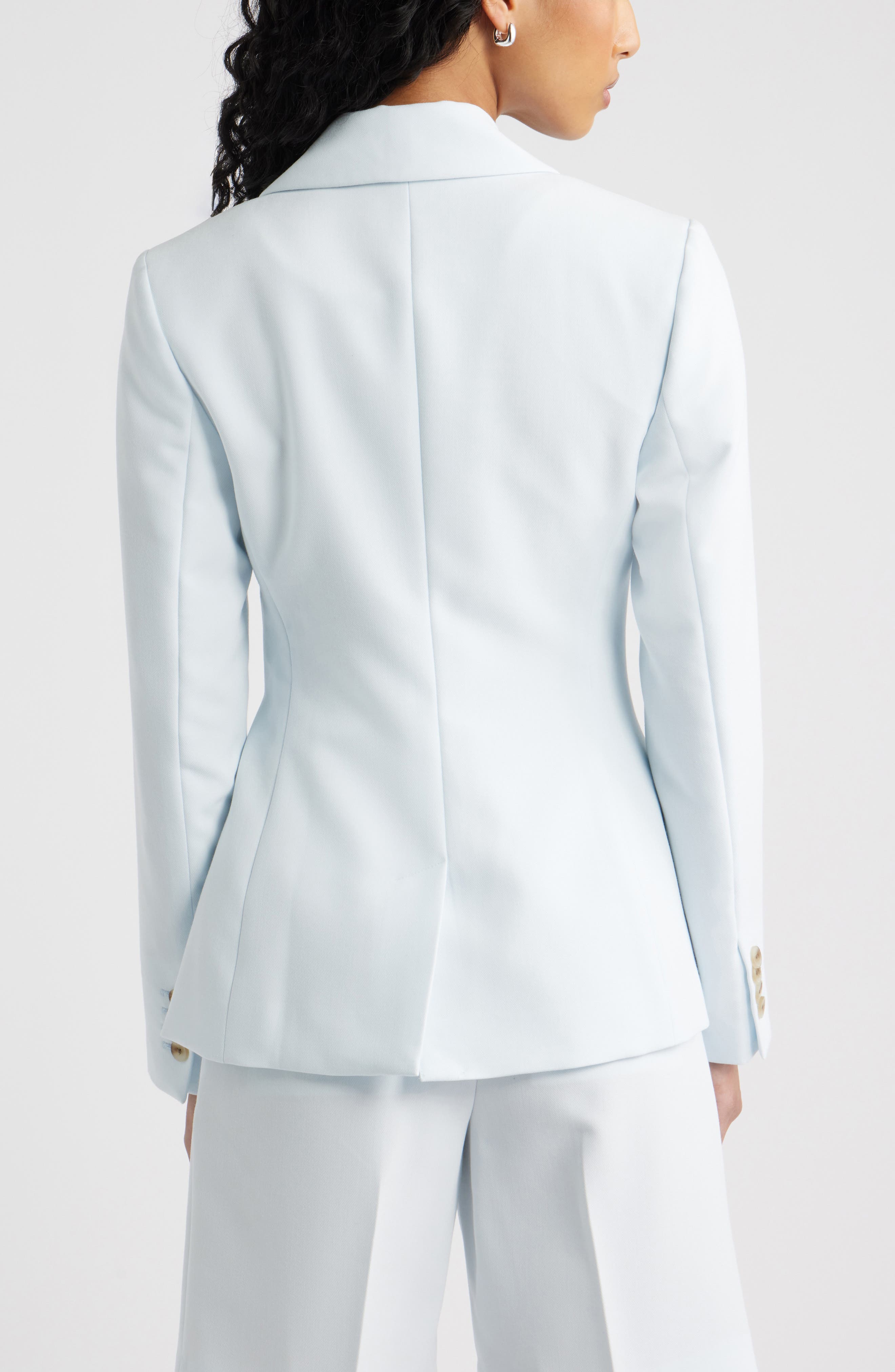 Open Edit Icon Twill Side Tie Blazer (Women) | Nordstrom