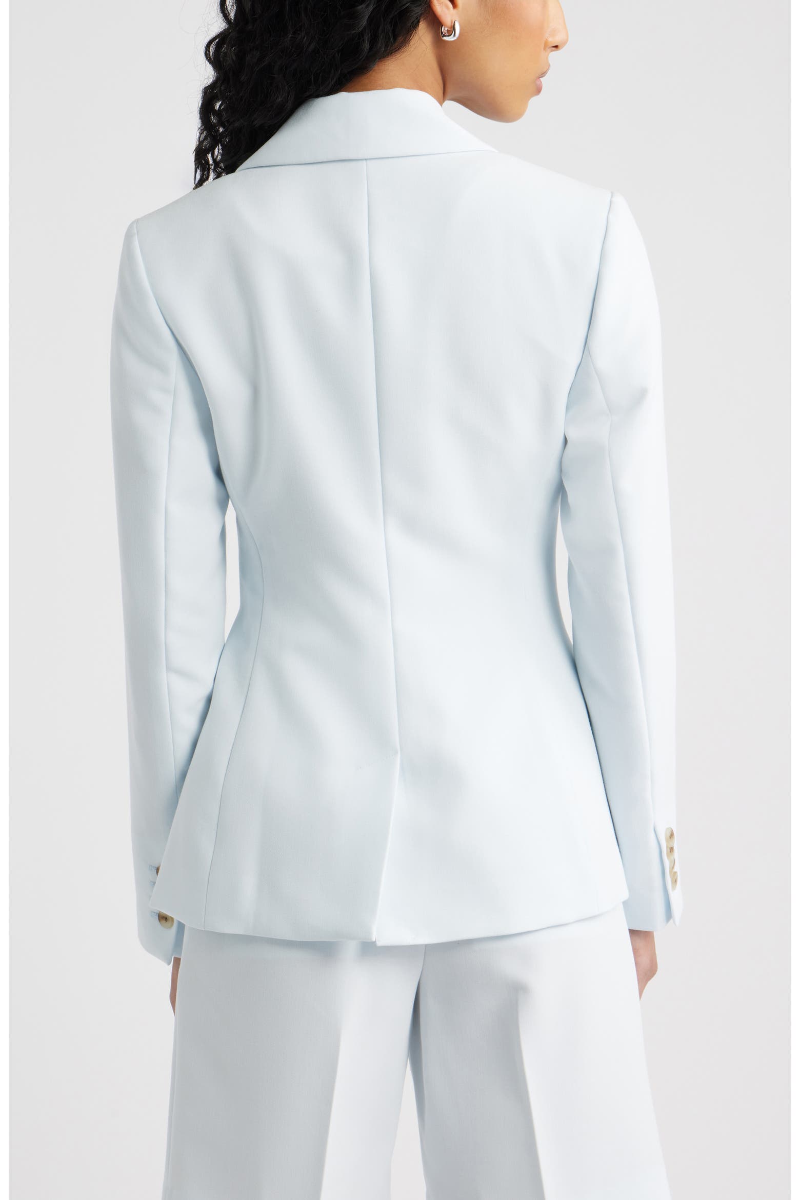 Open Edit Icon Twill Side Tie Blazer (Women) | Nordstrom