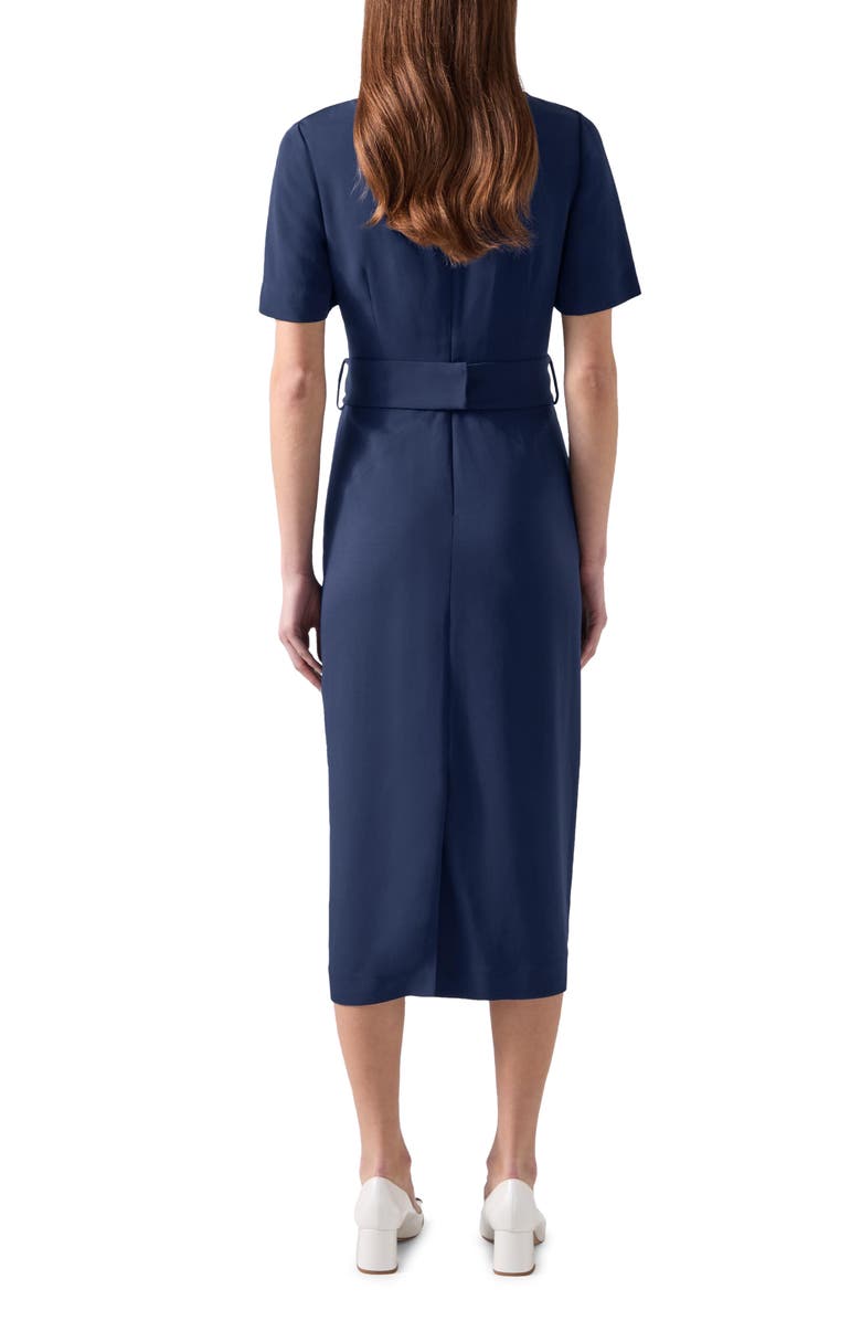 LK Bennett Klaudia Belted Midi Dress, Alternate, color, 