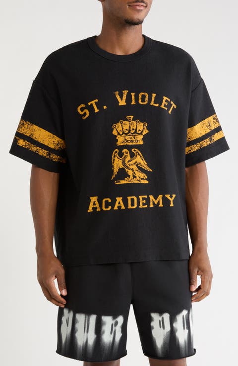 St. Violet Stripes Textured T-Shirt