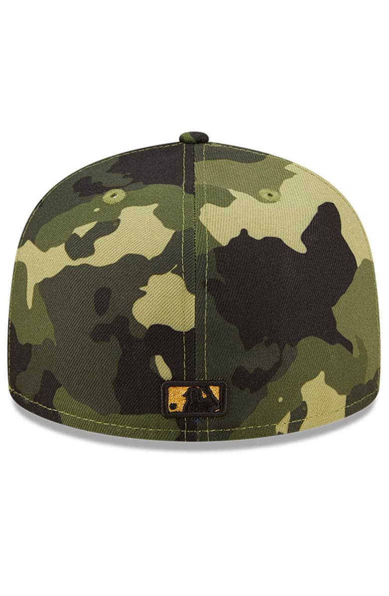 New Era Men's New Era Camo Oakland Athletics 2022 Armed Forces Day On-Field 59FIFTY Fitted Hat, Alternate, color, Camo