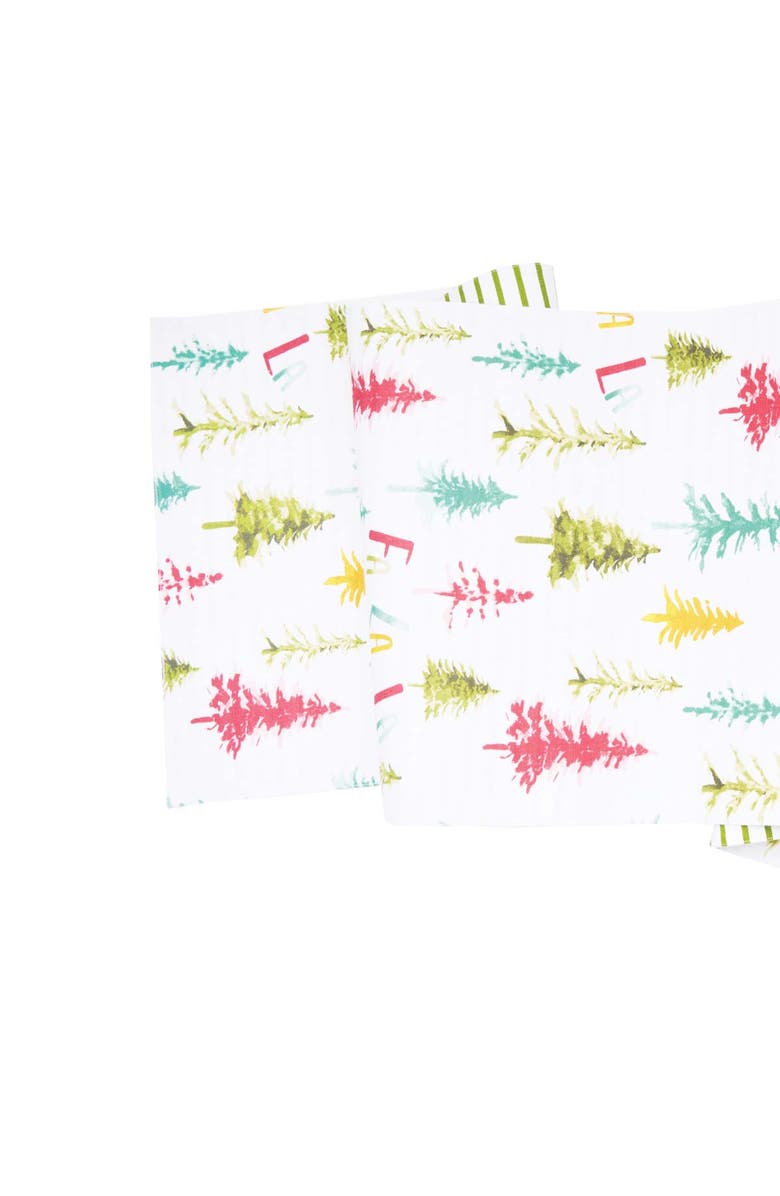 carol & frank Winter Wonderland Table Runner 14" x 72", Alternate, color, Red