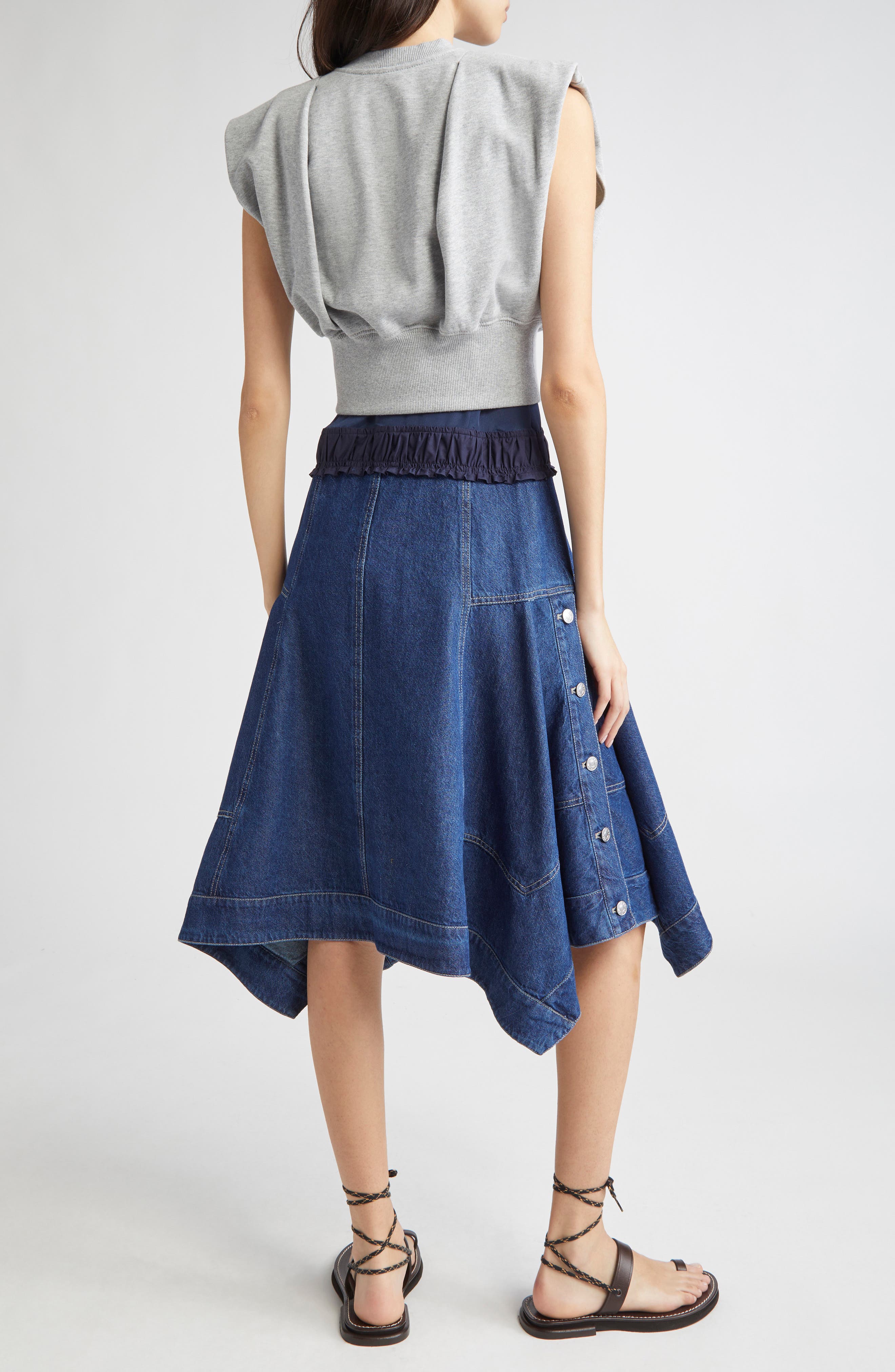 Sleeveless Mixed Media Dress - image 2