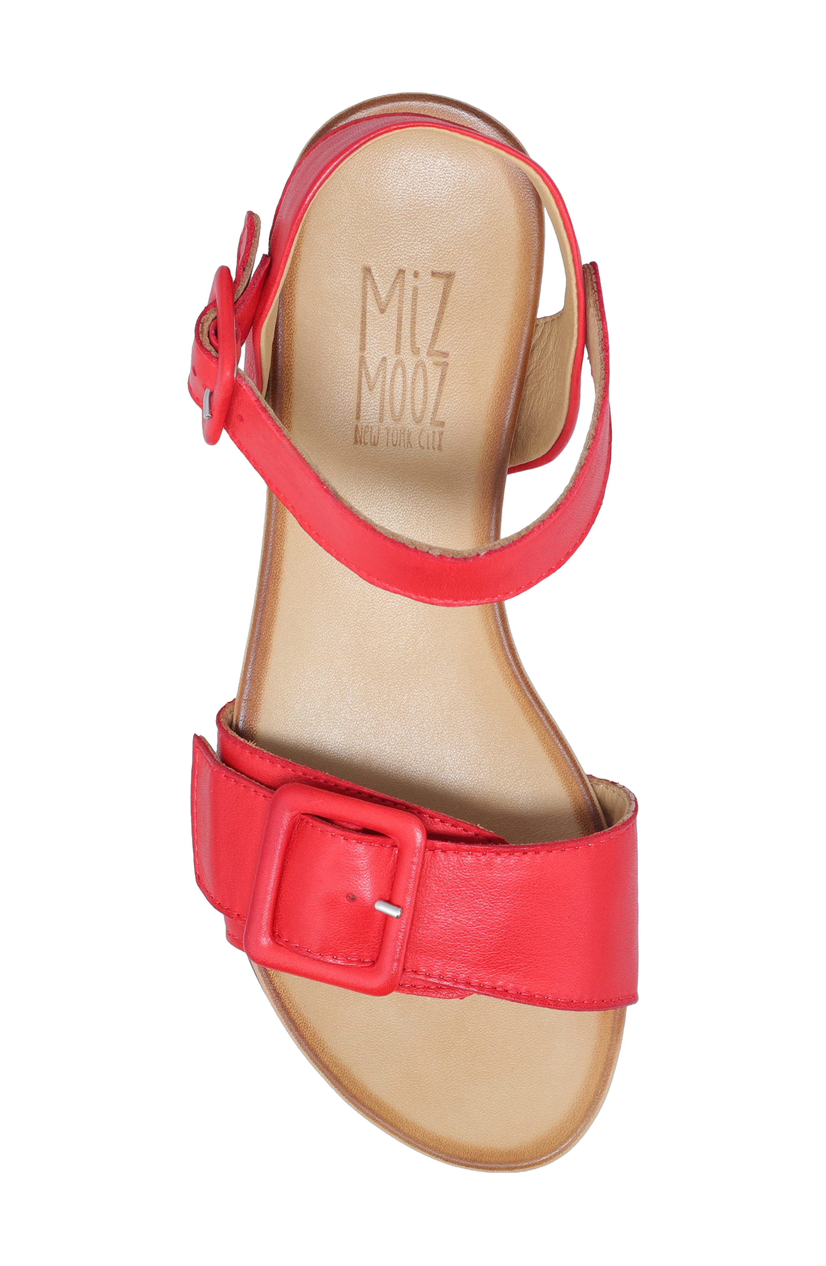 Tatum Ankle Strap Sandal, Alternate, color, SCARLET