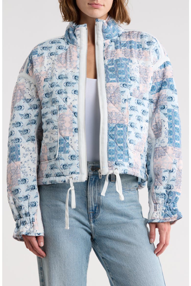 Cropped Quilted Jacket, Main, color, HOMETOWN