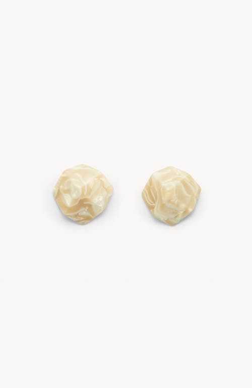 MACHETE Sculpture Studs in Ivory 