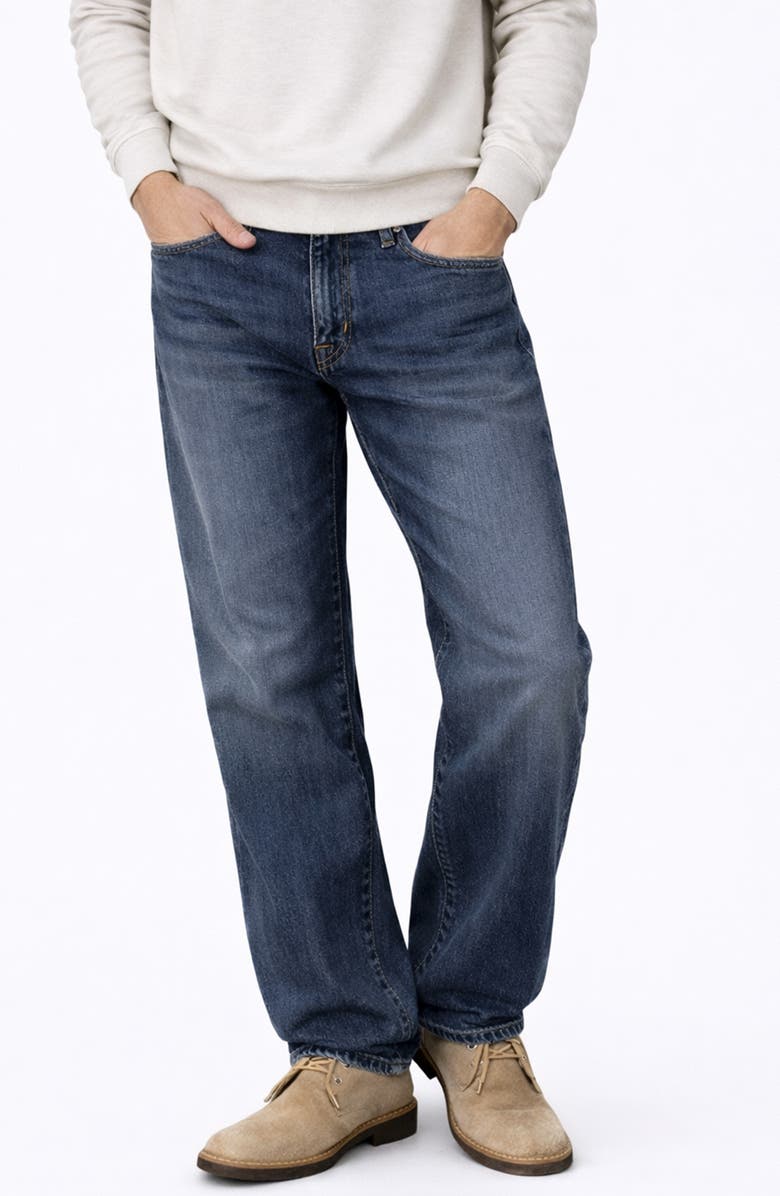 Fidelity Denim 808 Relaxed Straight Leg Jeans, Main, color, Matisse Blue