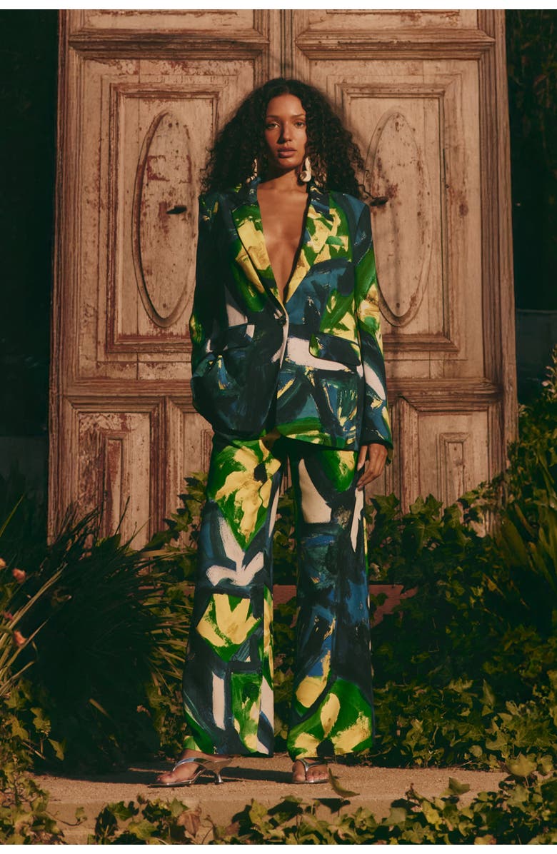 SIMONMILLER Lennox Crepe Oversized Jacket, Alternate, color, Large Abstract Floral