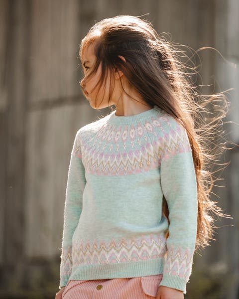 Sweater with Norwegian Jacquard (Little Kid & Big Kid)