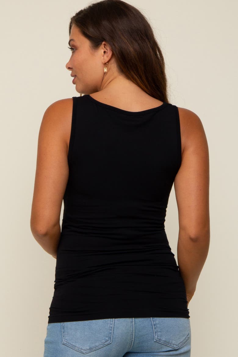 Basic Seamless Tank, Alternate, color, Black