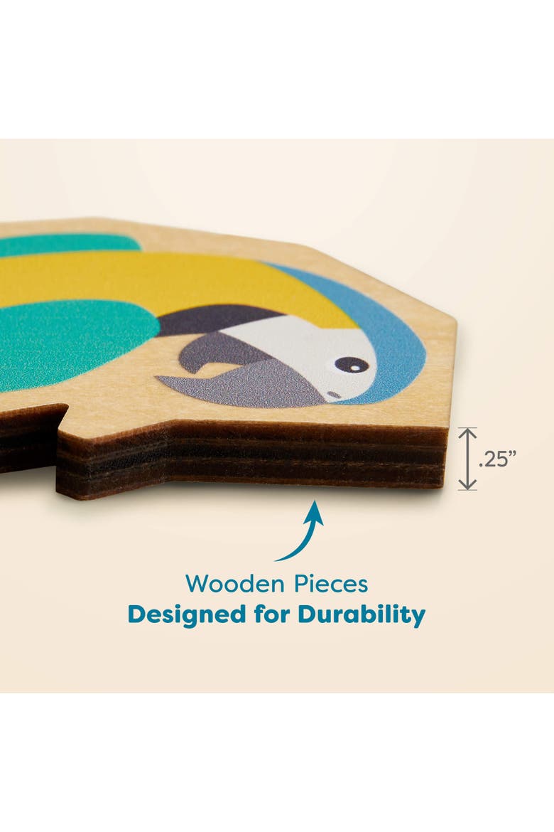 Wooden Puzzle Parrot - 2 in 1 Reversible Puzzle, Alternate, color, Multi