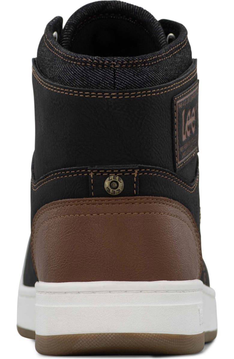 Lee Daybreaker High Top Sneaker, Alternate, color, Black/ British Tan