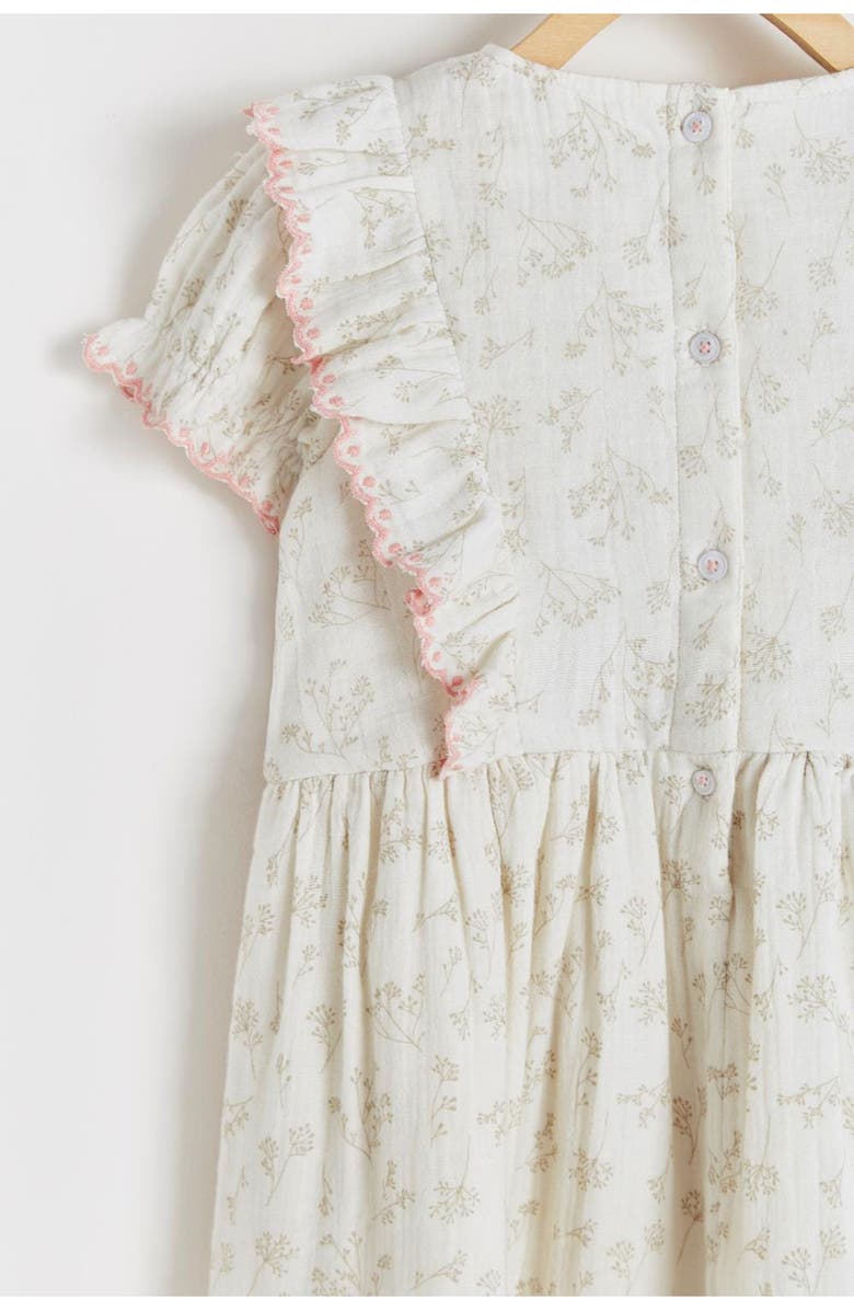 Babycottons Emily Gauze Dress for Little Kid, Alternate, color, Off White