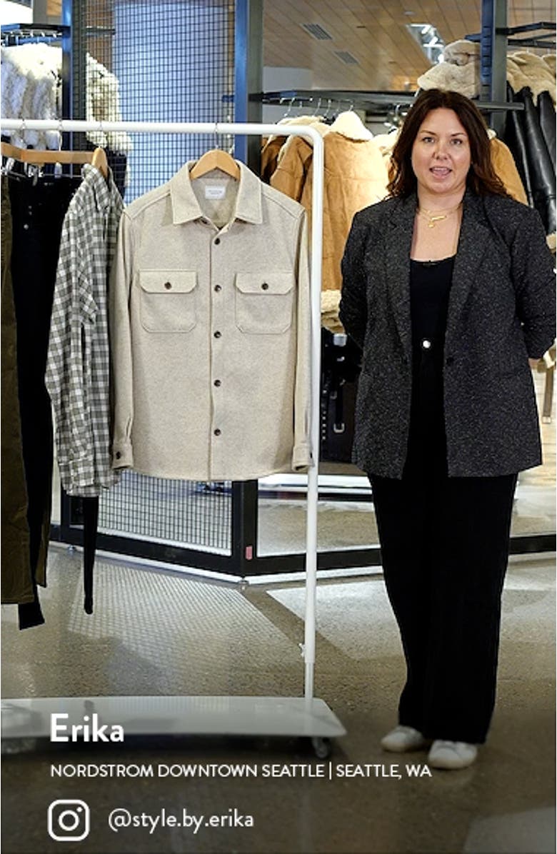 Generation Brushed Flannel Button-Up Shirt Jacket, sales video thumbnail