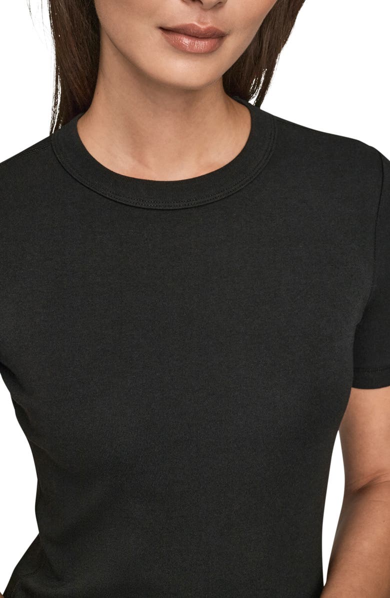 Donna Karan New York Crewneck Top, Alternate, color, Black