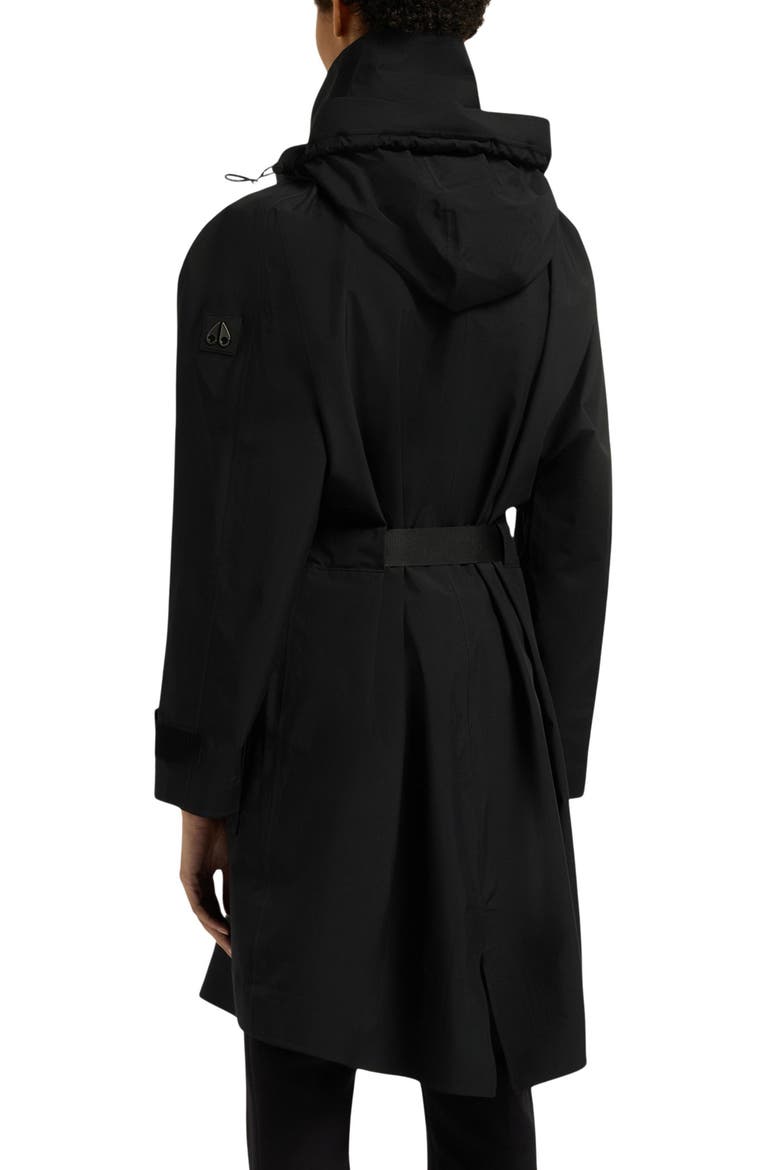 Claremont Belted Raincoat, Alternate, color, BLACK
