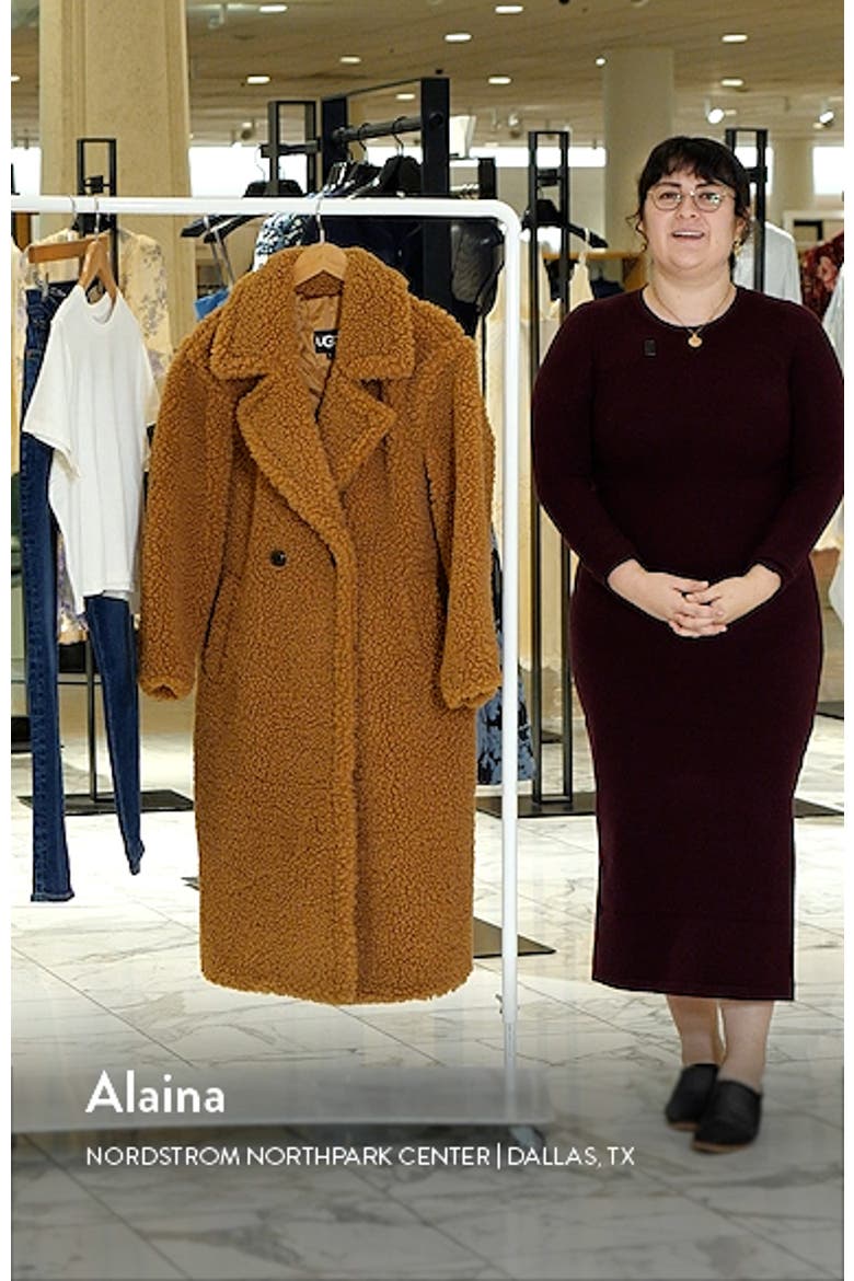 Gertrude Double Breasted Teddy Coat video