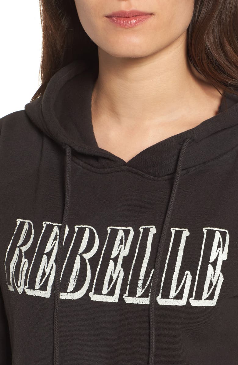 Junk Food Rebelle Crop Hoodie, Alternate, color, 