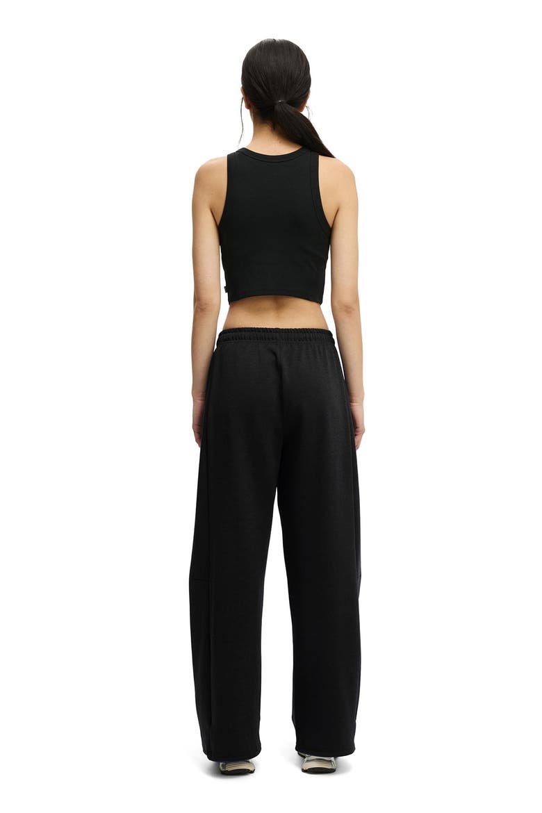 Women's Active Summer Fleece Adjustable Hem Sweatpant, Alternate, color, Black