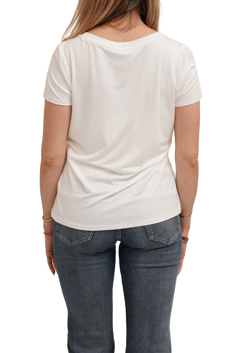 Beret Bear Graphic T-shirt, Alternate, color, BONE