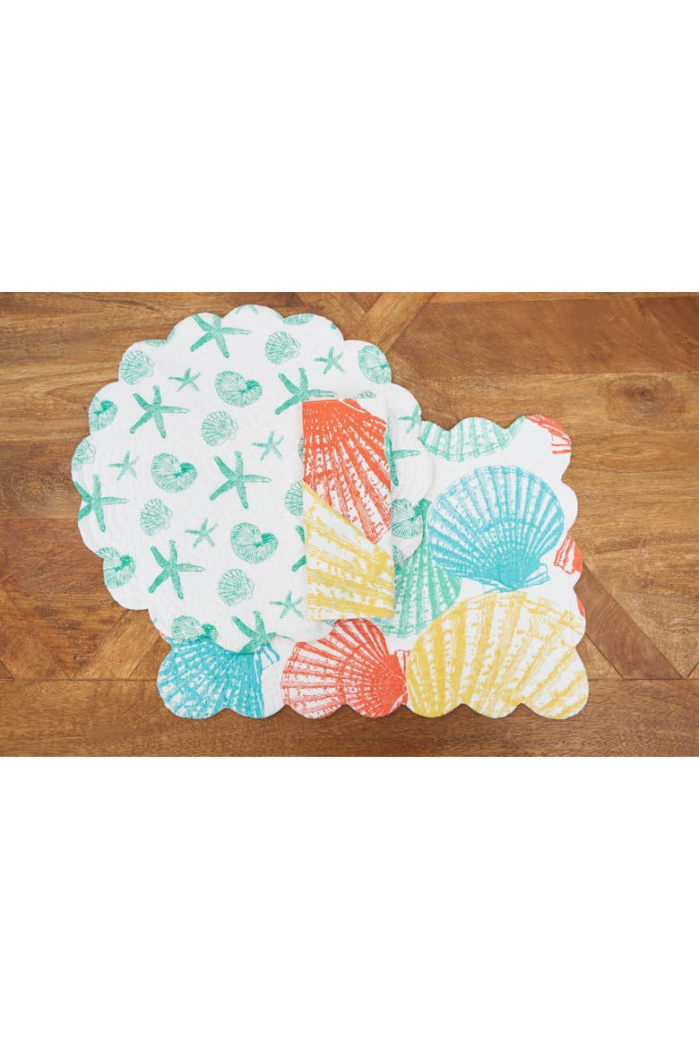 Captiva Island Cotton Reversible Napkin Set of 6, Alternate, color, Blue
