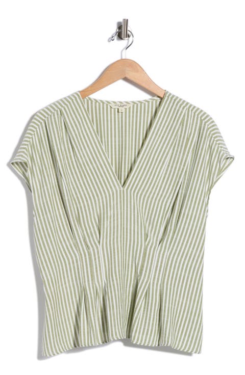 Striped V-Neck Top