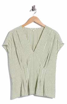 Striped V-Neck Top
