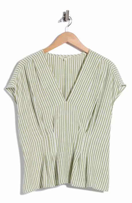 Striped V-Neck Top