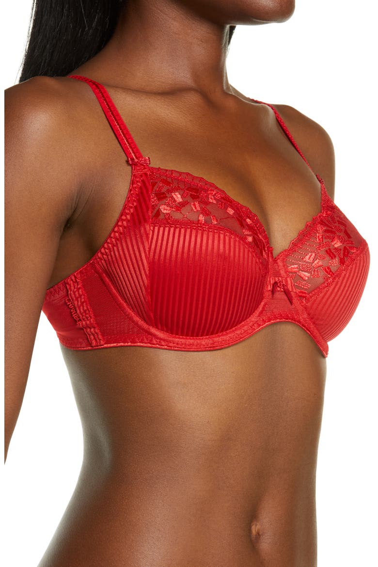 Pont Neuf Underwire Bra, Alternate, color, SCARLET