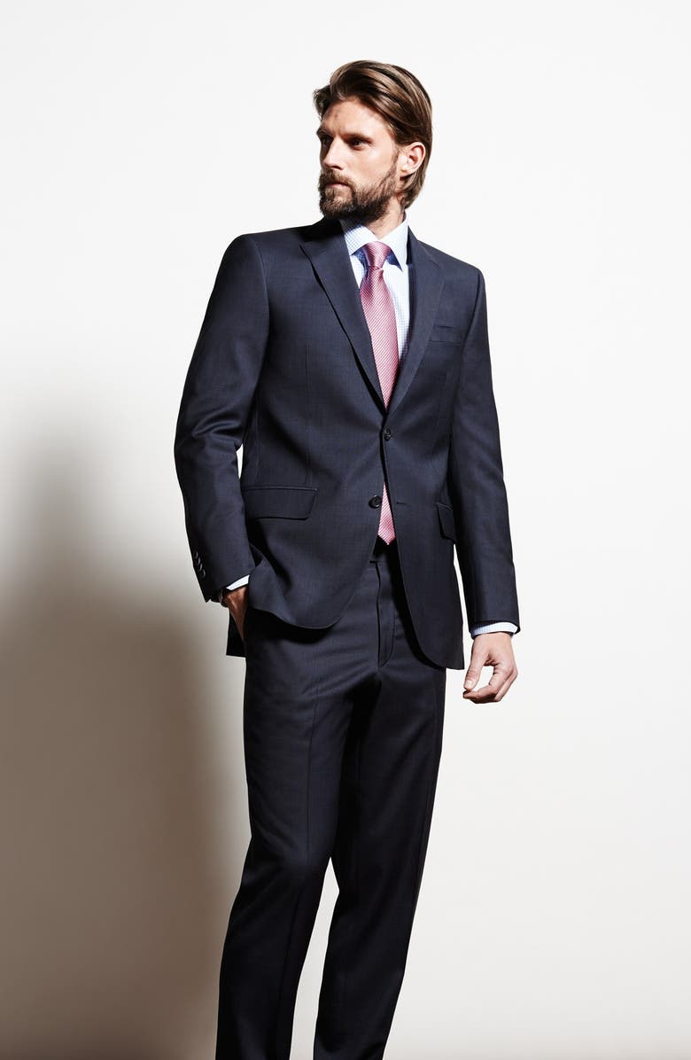 Peter Millar Classic Fit Navy Wool Suit, Alternate, color,
