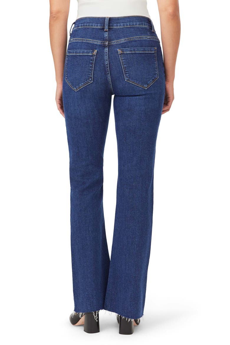 Savannah High Waist Raw Hem Flare Leg Jeans, Alternate, color, WINDSOR