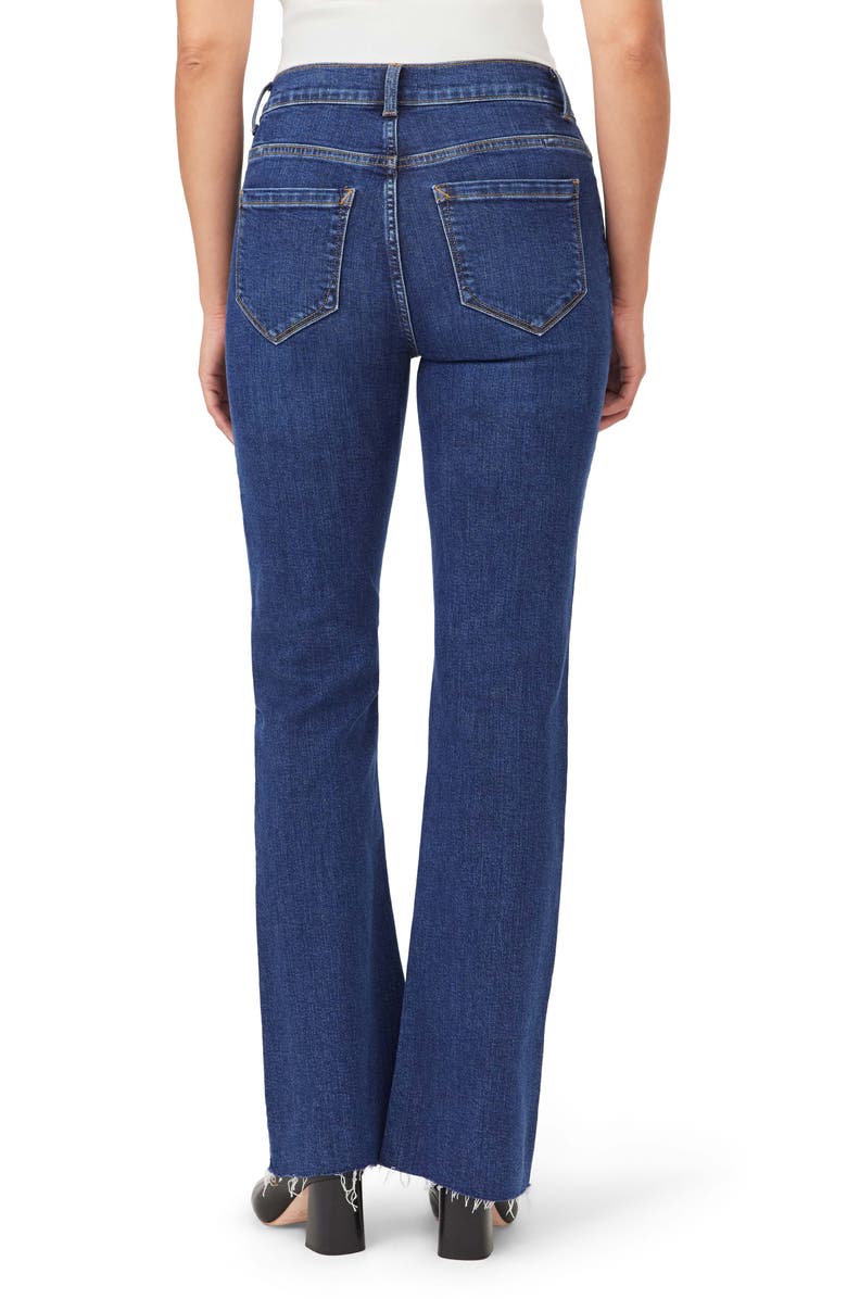 Kensie Savannah High Waist Raw Hem Flare Leg Jeans, Alternate, color, Windsor