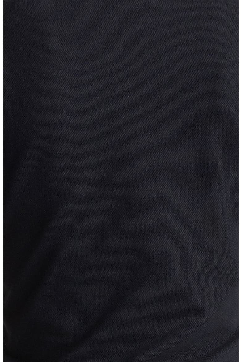London 'Adler' Check Placket Cotton Polo, Alternate, color, BLACK