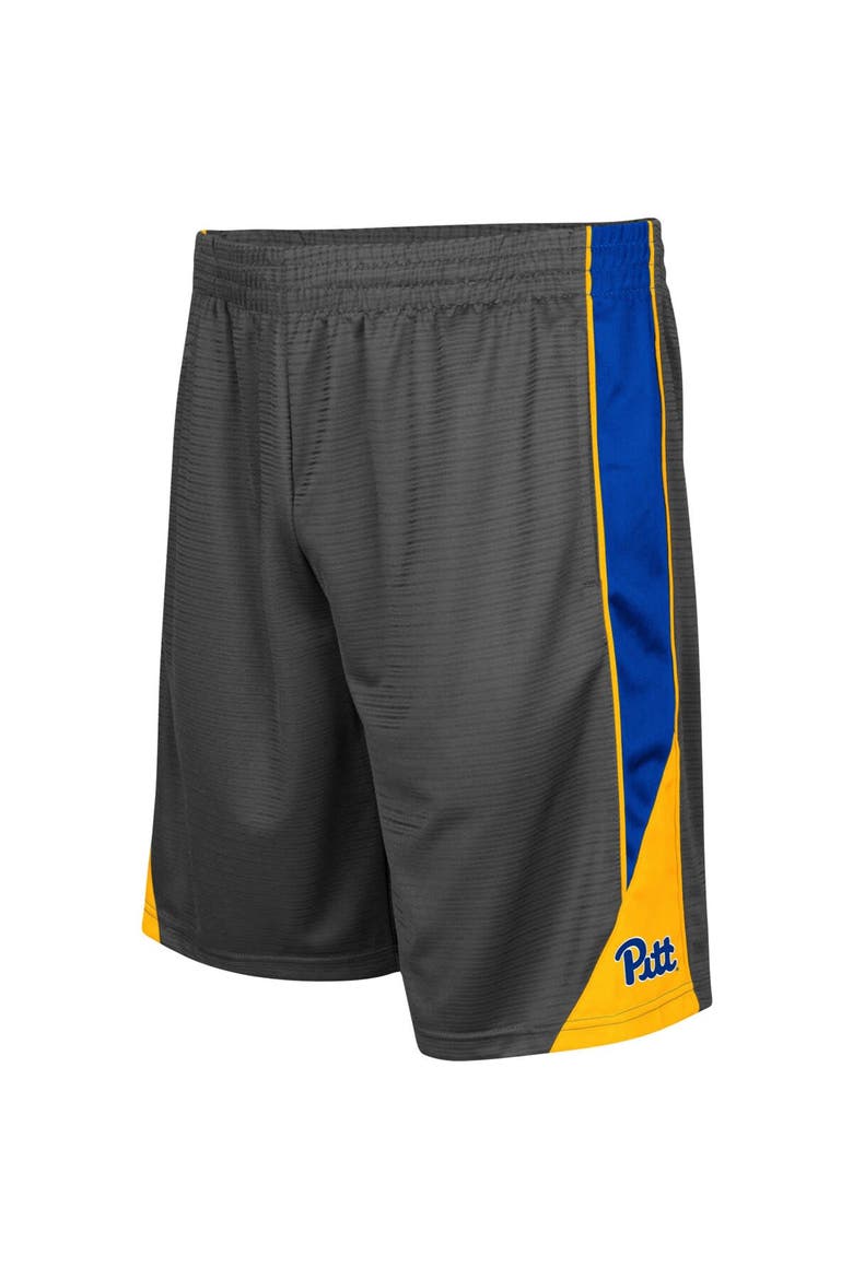 Men's Colosseum Charcoal Pitt Panthers Turnover Shorts, Alternate, color, Charcoal