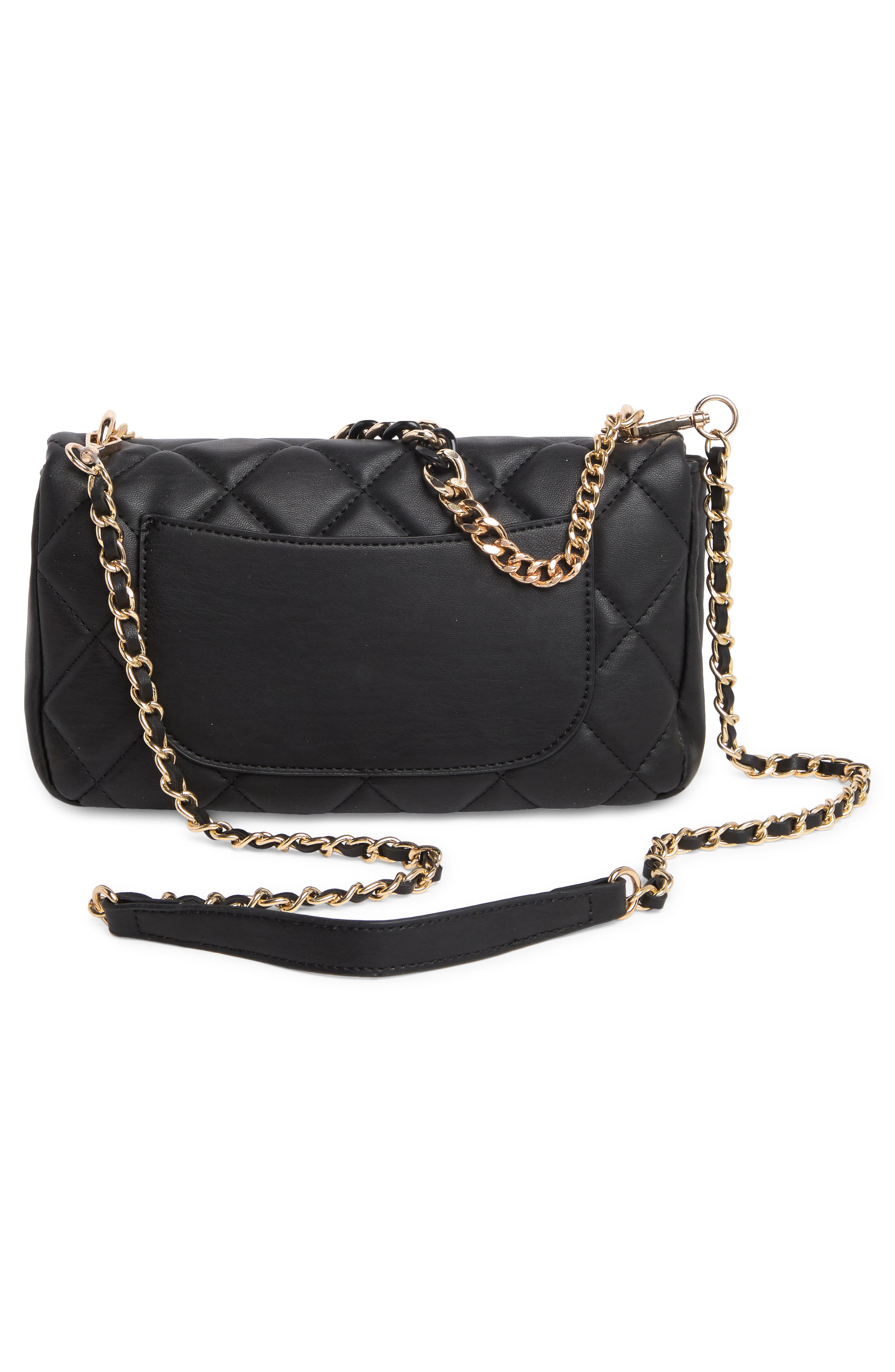 Badgley Mischka Collection Medium Diamond Quilt Flap Crossbody Bag, Alternate, color, 