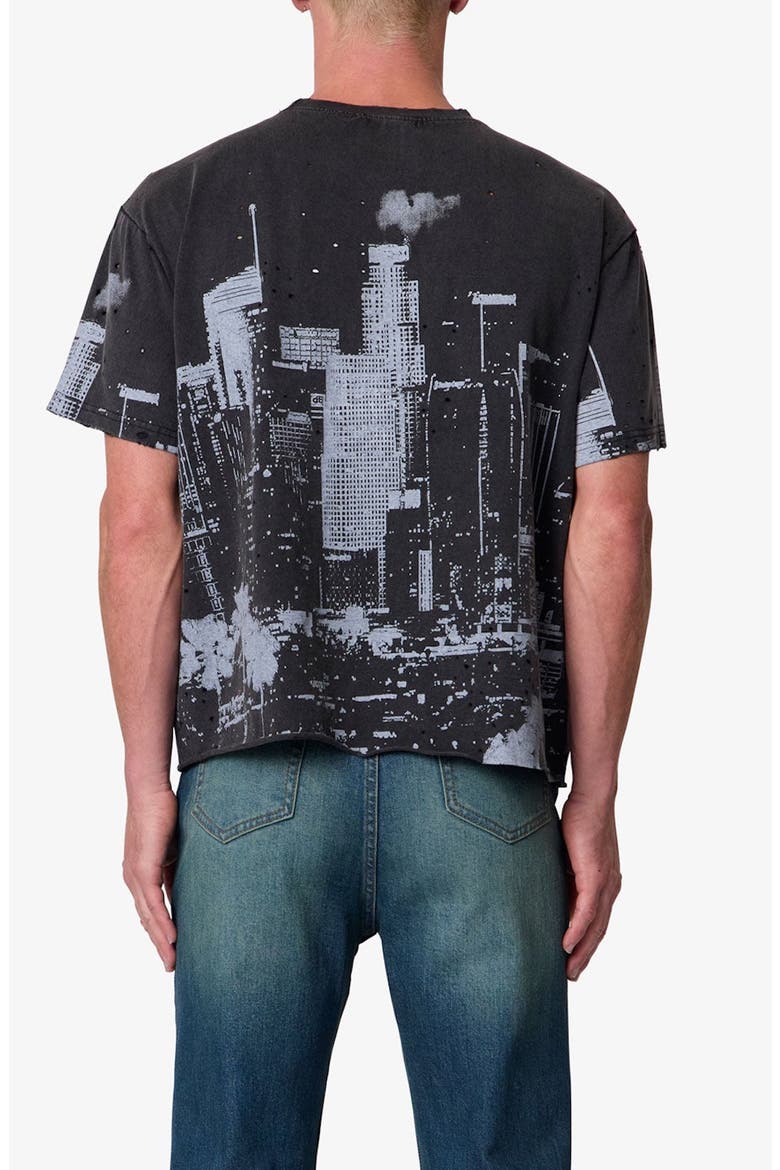 DTLA Distressed Graphic T-Shirt, Alternate, color, VINTAGE BLACK