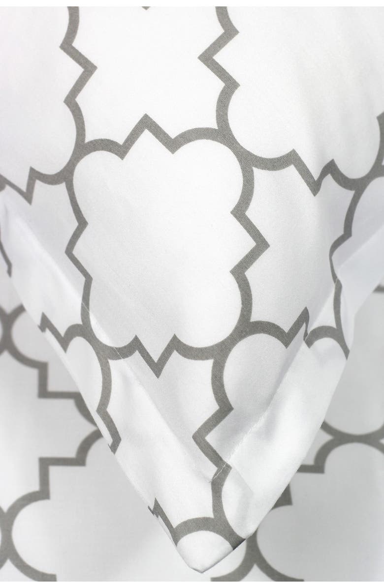 MELANGE HOME 400TC Lattice 3-Piece Sheet Set - Twin, Alternate, color, Grey