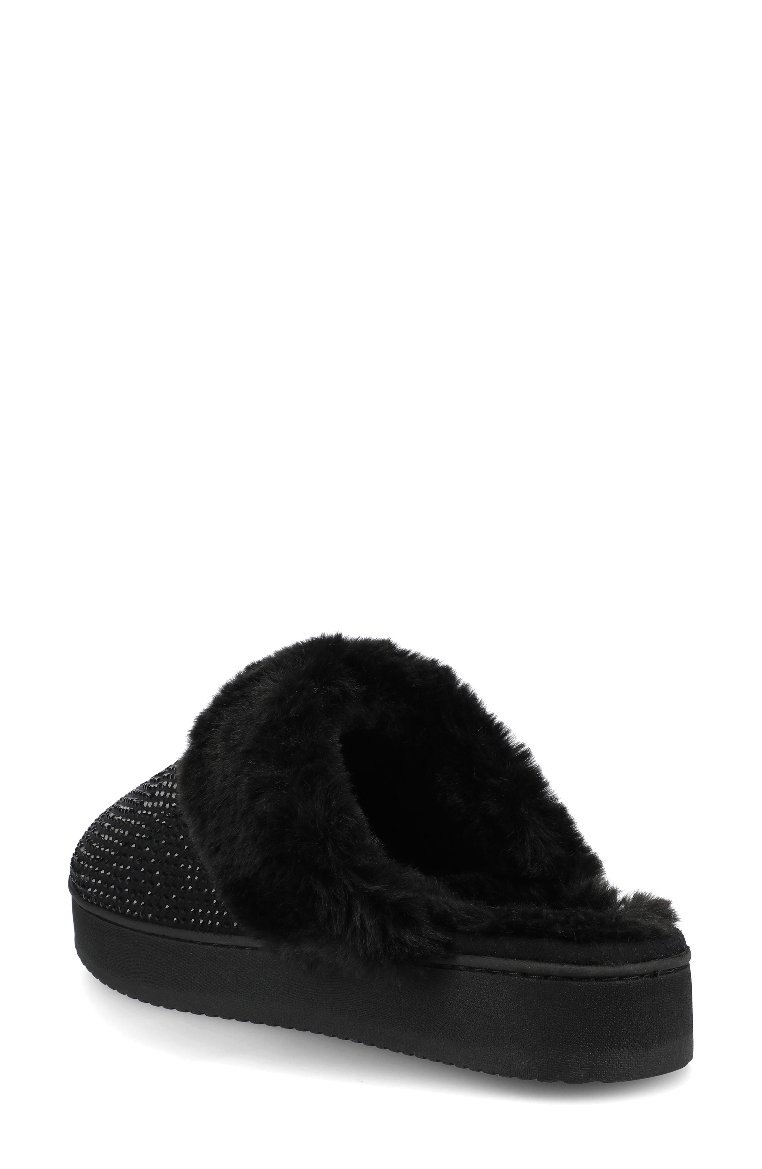 Journee Collection Ember Faux Shearling Slipper, Alternate, color, 