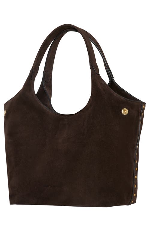 Rebecca Minkoff Darren Suede Carrysome Bag In Brown