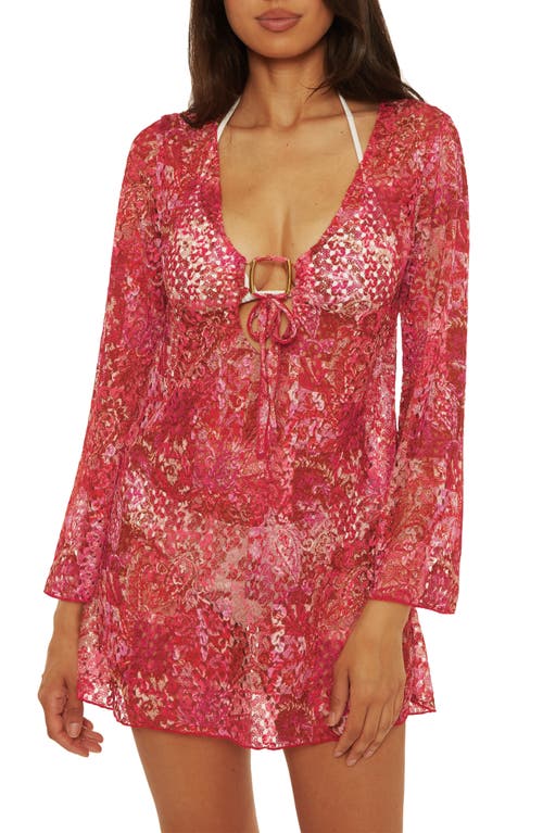 Becca Bali Lace Cover-up Tunic In Multi