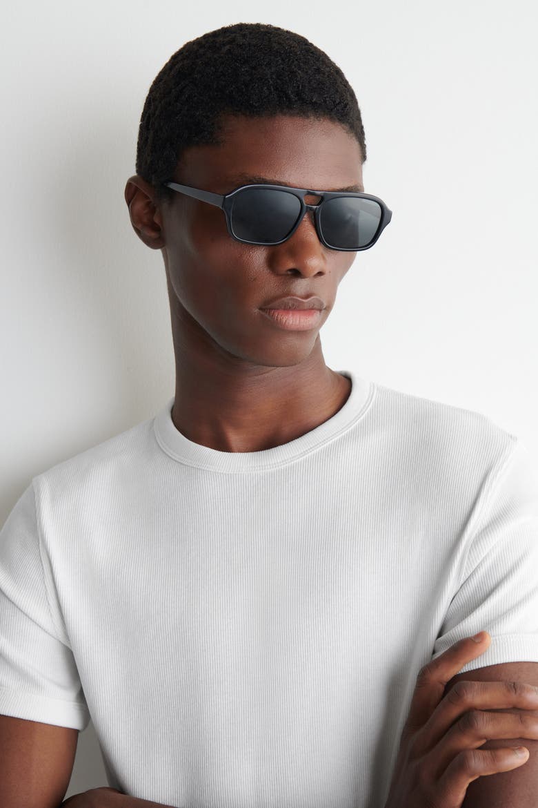 Slim Ribbed Cotton T-Shirt, Alternate, color, WHITE