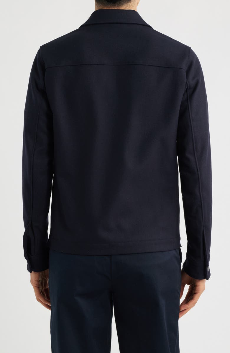 Theory Wyatt Wool Blend Bomber Jacket, Alternate, color, Eclipse