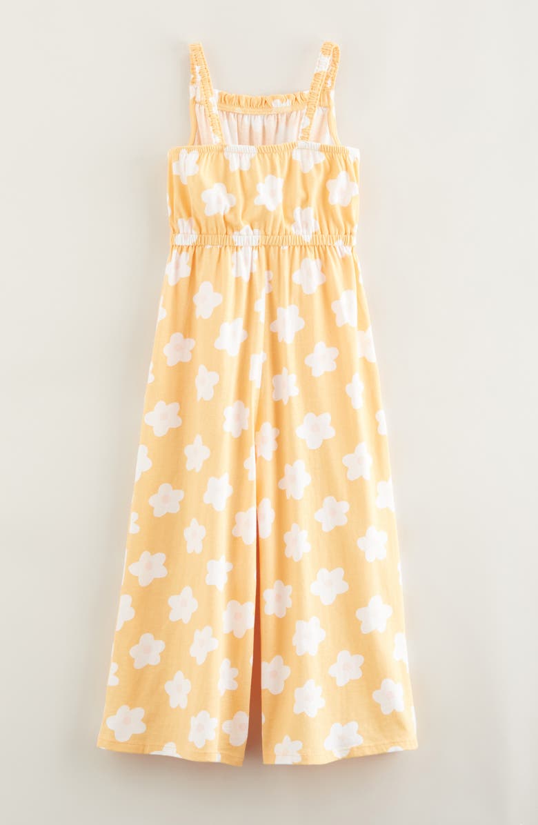 Tucker + Tate Kids' Floral Wide Leg Jumpsuit, Alternate, color, Orange Buff Danny Floral