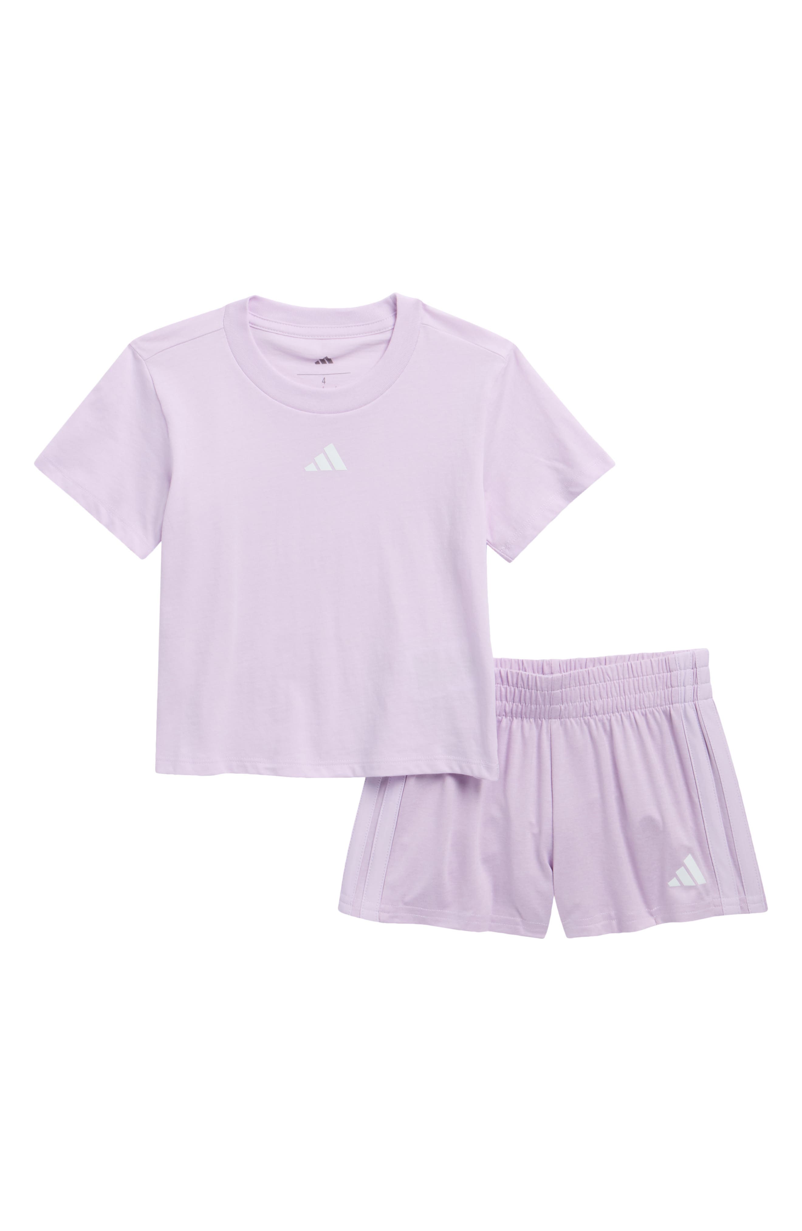 adidas Kids' T-Shirt & Mélange Shorts Set