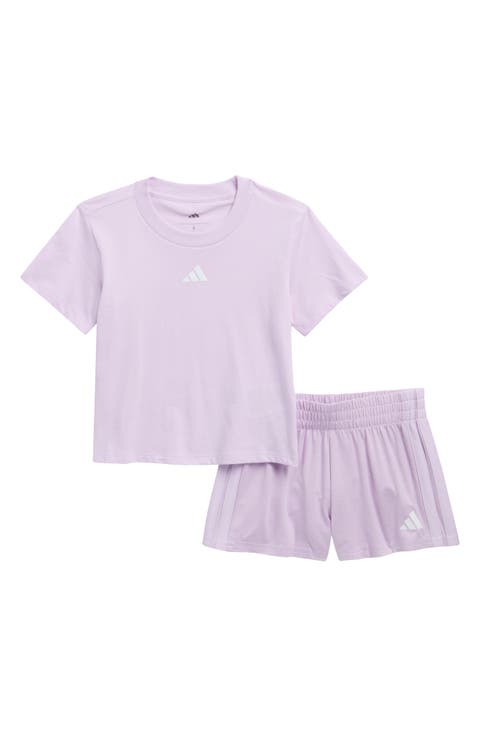 Kids' T-Shirt & Mélange Shorts Set (Little Kid)