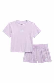 adidas Kids' T-Shirt & Mélange Shorts Set