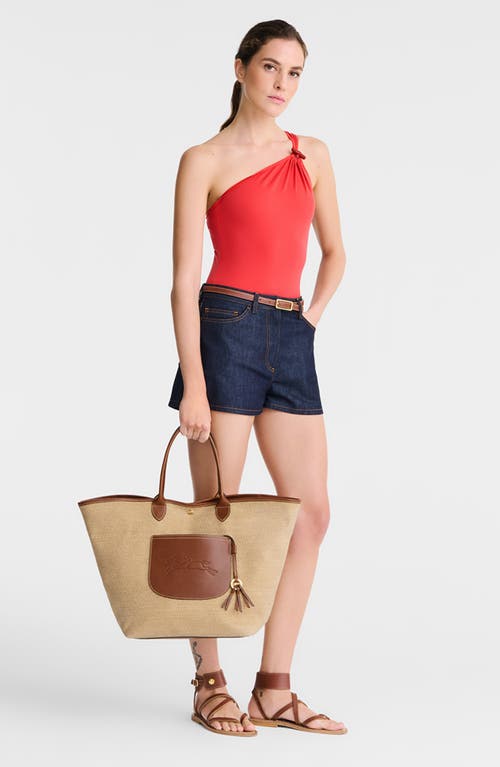 Longchamp Panier L Le Pliage Collection In Brown