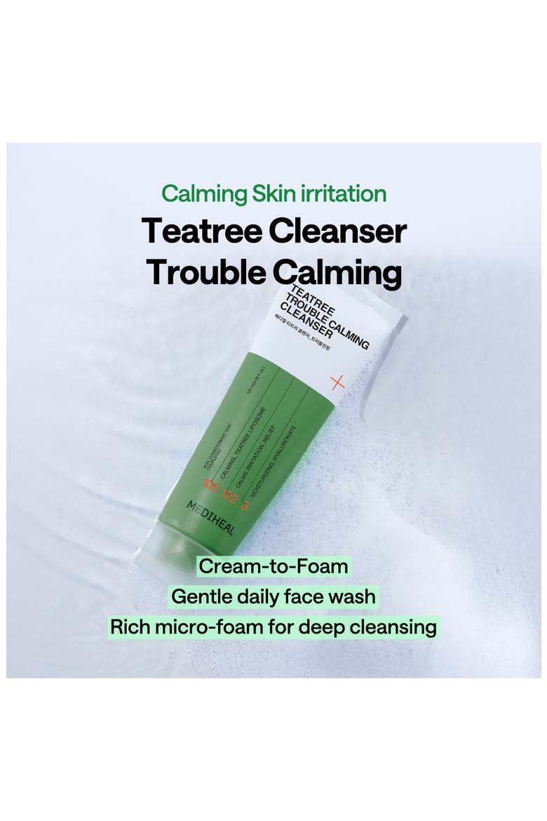 Teatree Trouble Calming Cleanser, Alternate, color, DARK GREEN