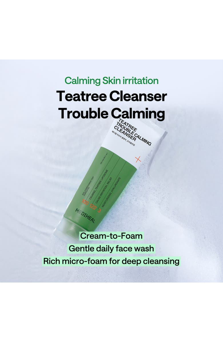 MEDIHEAL Teatree Trouble Calming Cleanser, Alternate, color, Dark Green